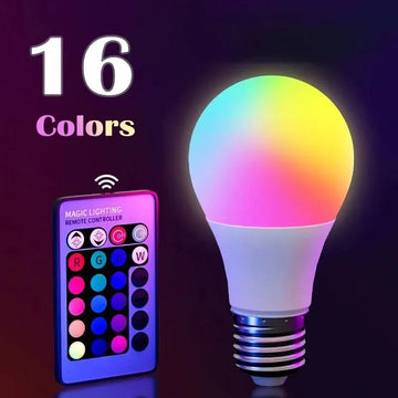 Color-Changing RGB LED Light Bulb with Remote